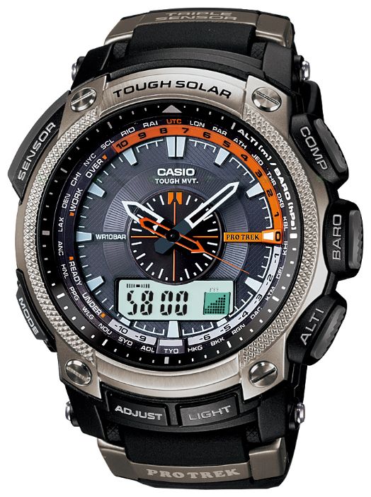 Wrist watch Casio PRW-5000-1E for men - 1 picture, photo, image