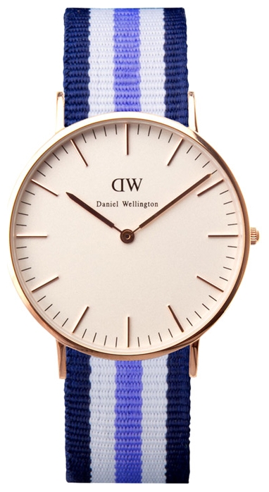 Wrist watch Daniel Wellington Classic Trinity Lady gold for women - 1 photo, picture, image
