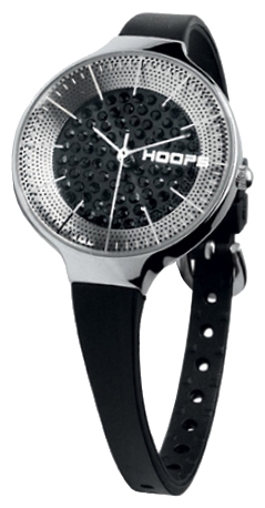 Wrist watch HOOPS Glam Diamond - Black for women - 1 picture, image, photo