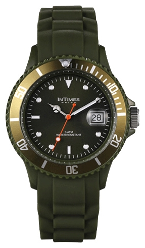 Wrist watch InTimes IT-044 Olive green for unisex - 1 photo, picture, image