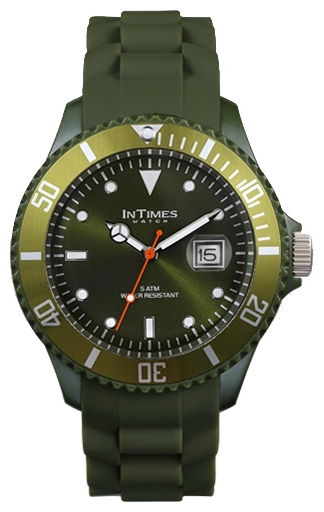 Wrist watch InTimes IT-057 Olive green for unisex - 1 image, photo, picture