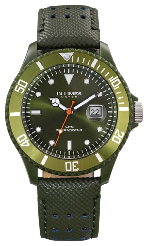 Wrist watch InTimes IT-057L Olive green for unisex - 1 picture, image, photo