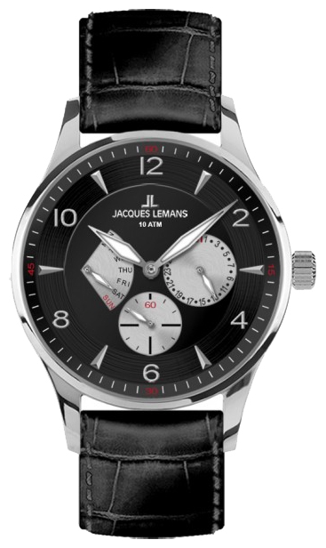 Wrist watch Jacques Lemans 1-1827A for men - 1 picture, image, photo