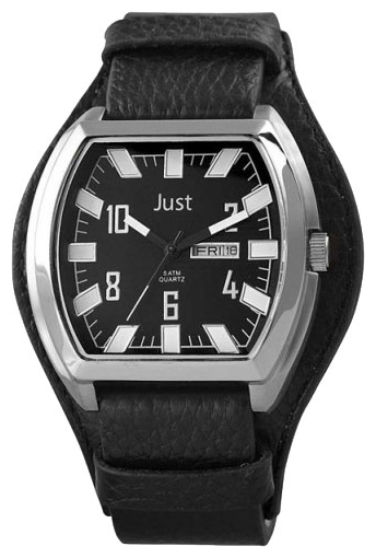 Wrist watch Just 48-S10180-BK-WH for men - 1 photo, picture, image