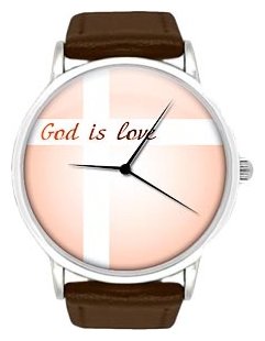 Kawaii Factory God is love 1 wrist watches for unisex - 1 image, picture, photo