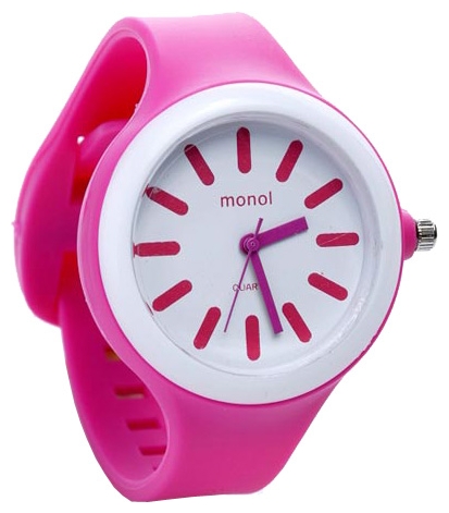 Wrist watch Kawaii Factory Monol plastic (rozovye) for women - 1 photo, image, picture