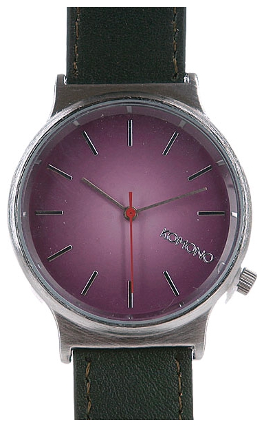 Wrist watch KOMONO Wizard Silver/Gradient/Plum for men - 1 photo, image, picture