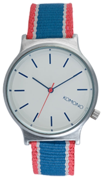 KOMONO Wizard Three Tone Series Silver/Marine wrist watches for men - 1 image, picture, photo