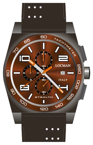 Wrist watch LOCMAN 0209BKNBNWHOSIK for men - 1 picture, photo, image