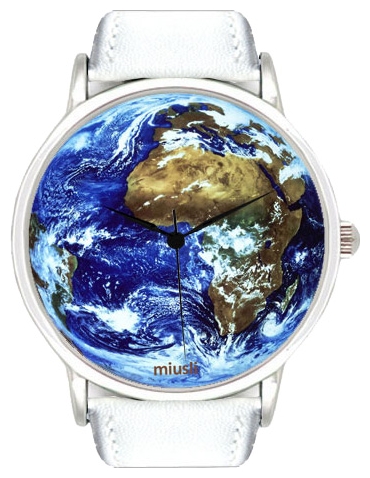 Wrist watch Miusli Earth white for unisex - 1 photo, image, picture