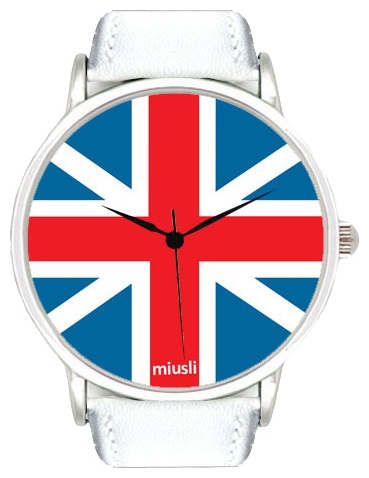 Wrist watch Miusli United Kingdom white for unisex - 1 photo, picture, image