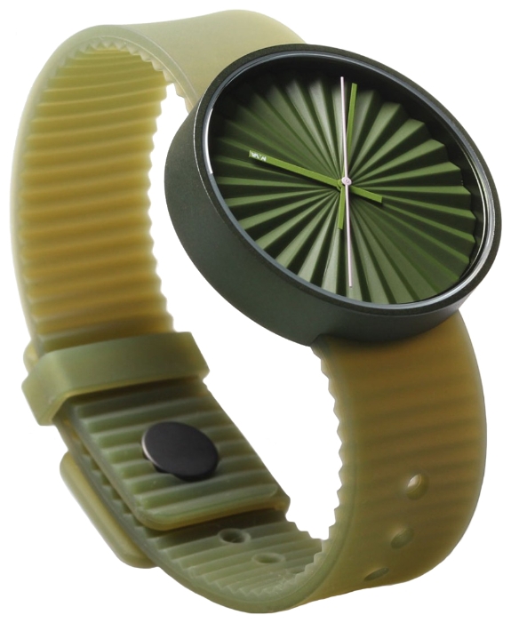 NAVA DESIGN Plicate Green wrist watches for unisex - 2 image, picture, photo