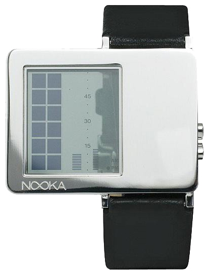 Wrist watch Nooka Zaz Black Leather for unisex - 1 picture, image, photo