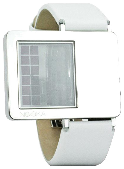 Wrist watch Nooka Zaz White Leather for unisex - 2 photo, picture, image