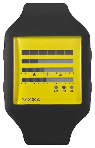 Wrist watch Nooka Zub Zen-H 20 Black/Yellow for unisex - 1 picture, image, photo