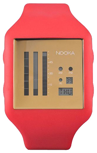 Wrist watch Nooka Zub Zen-V 20 Fire Red/Gold for unisex - 1 photo, image, picture