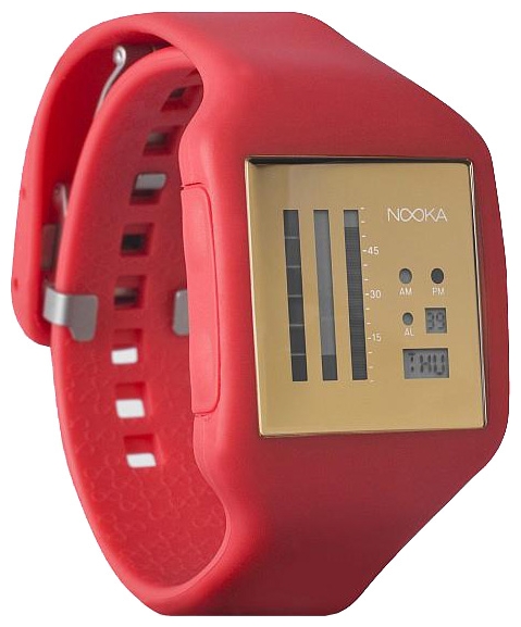 Wrist watch Nooka Zub Zen-V 20 Fire Red/Gold for unisex - 2 photo, image, picture