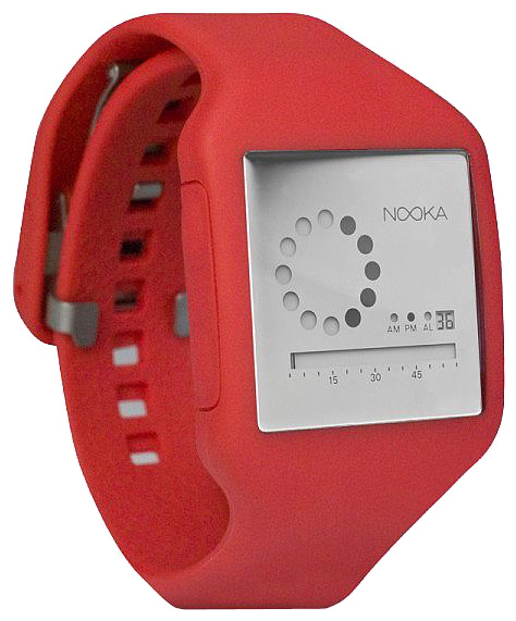 Wrist watch Nooka Zub Zirc 20 Red/Silver for unisex - 2 image, photo, picture