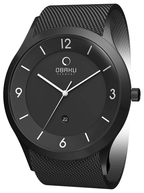 Wrist watch Obaku V132XBBMB for men - 1 picture, image, photo
