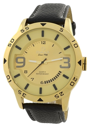 Wrist watch OMAX OAS027-GOLD for men - 1 photo, picture, image
