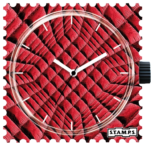 Wrist watch S.T.A.M.P.S. Red Rubber for unisex - 1 image, photo, picture
