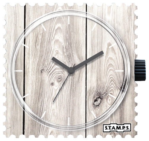 S.T.A.M.P.S. White wood wrist watches for unisex - 1 image, picture, photo