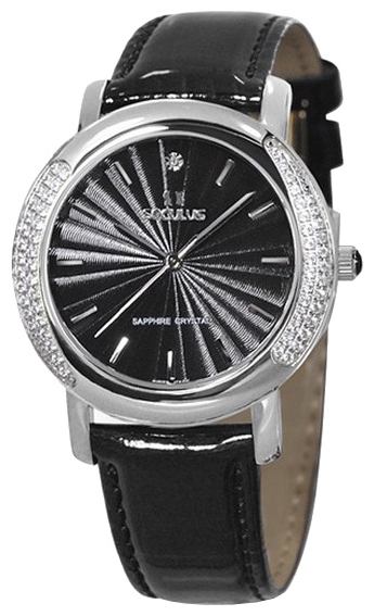 Wrist watch Seculus 1673.2.1063 black-cz for women - 1 image, photo, picture