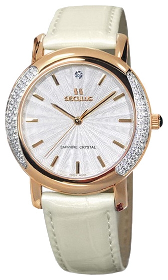 Wrist watch Seculus 1673.2.1063 mop, pvd-r-cz for women - 1 picture, image, photo