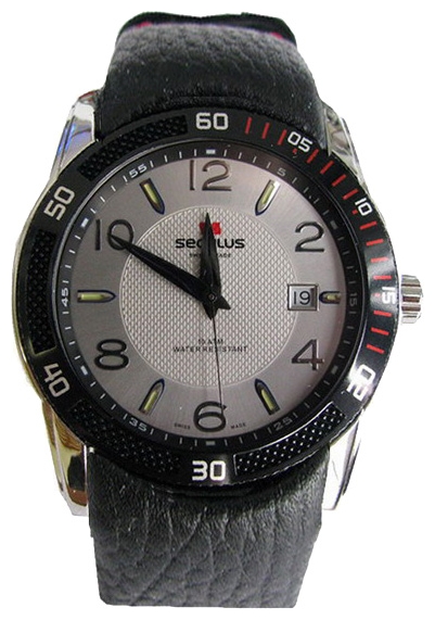 Wrist watch Seculus 4487.2.715 white, ss tp-b red for men - 1 photo, picture, image