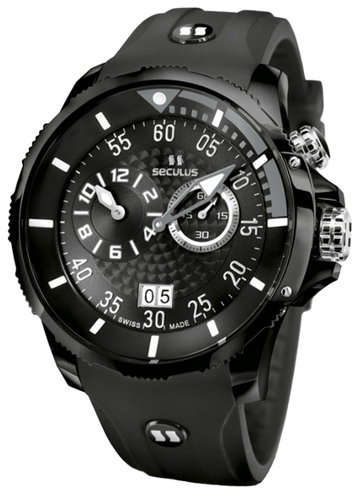 Wrist watch Seculus 4505.3.422 black, ipb for men - 1 picture, image, photo