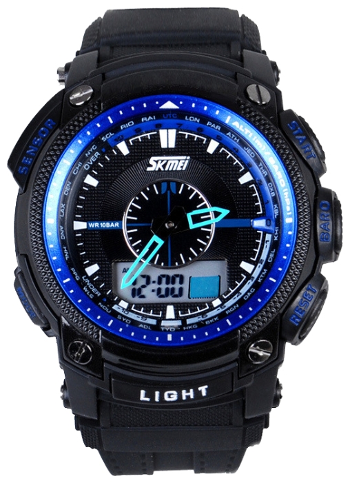 Wrist watch SKMEI 0910 (blue) for men - 1 photo, image, picture