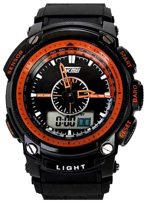 Wrist watch SKMEI 0910 (orange) for men - 1 image, photo, picture