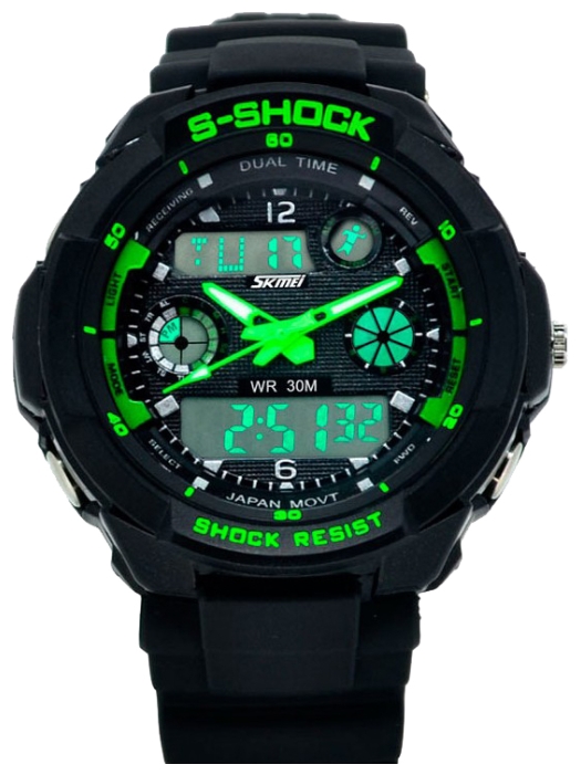 SKMEI 0931 (green) wrist watches for men - 1 image, picture, photo