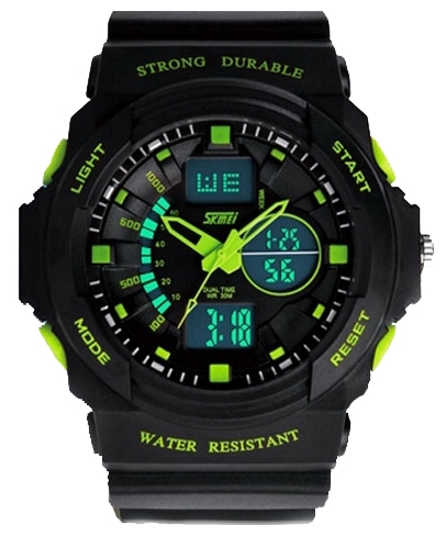 Wrist watch SKMEI 0955 (green) for men - 1 image, photo, picture