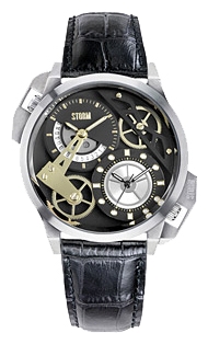 Wrist watch STORM Dualon Black Leather for men - 1 picture, image, photo