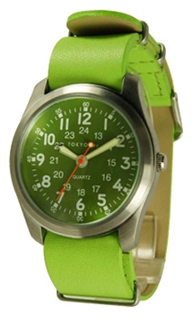 Wrist watch TOKYObay Neon Green Military Leather for unisex - 1 picture, image, photo