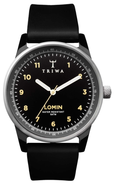 Wrist watch TRIWA Midnight Rubber Lomin for unisex - 1 picture, image, photo