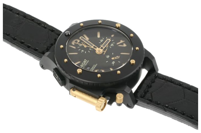 U-BOAT 18 K gold U-42 CRONO GOLD wrist watches for men - 2 image, picture, photo