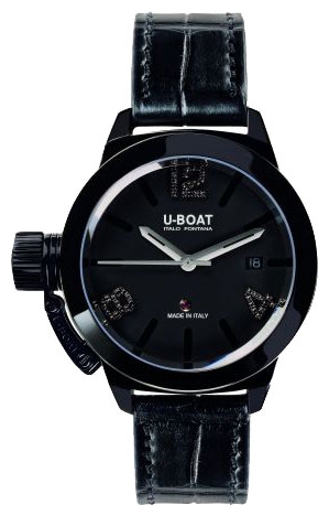 Wrist watch U-BOAT CLASSICO 40 IPB BLACK DIAMONDS for men - 1 photo, image, picture