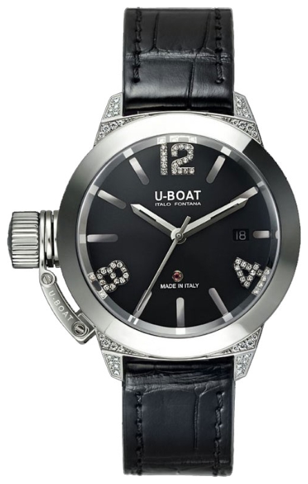 Wrist watch U-BOAT CLASSICO 40 SS WHITE DIAMONDS for men - 1 image, photo, picture
