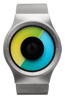 Wrist watch ZIIIRO Celeste Chrome - Colored for unisex - 1 image, photo, picture